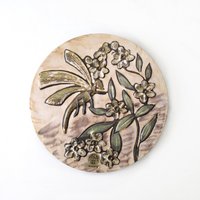 Ruscha Libellen Wandteller, Wandteller Mit Libellendekor, West Germany Pottery von VintageRetroVases