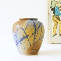 Scheurich Bunte Vintage Vase, Farbe, West Germany Pottery von VintageRetroVases