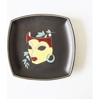 "Wandteller "Maske" Von Ruscha Aus Den 1950Er Jahren" von VintageRetroVases