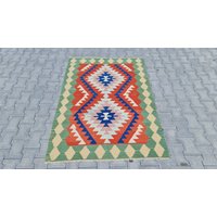 Kelim Teppich, Orientteppich, Boho 100 X 500 Fuß von VintageRugsRA