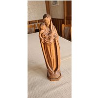 Holzfigur Maria/Madonna Mit Kind von VintageSTG