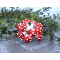 10 Fliegenpilze - Vintage Weihnachtsschmuck, Baumschmuck, Weihnachts-Deko von VintageScheune