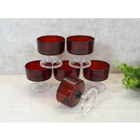 6 Gläser, Sektgläser, Sektschalen, Champagner Eisschalen - Luminarc, Frankreich 70Er Jahre 6 Gläser, Sektgläser, Sektschalen, Champagner Eisschalen - Luminarc, Frankreich 70Er Jahre von VintageScheune