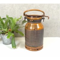 Alte Kupferkanne, Milchkanne - Rotho A 3 K&h 50Er Jahre Gartendeko, Schirmständer, Bodenvase von VintageScheune