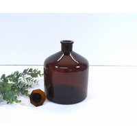 Große Alte Apothekerflasche - 3 Liter Apothekerglas, Medizinflasche Braunglas von VintageScheune