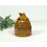 Honigtopf, Honigglas, Keramik-Topf "Bienenkorb' - 80Er Jahre Honigtopf, Honigglas, Keramik-Topf "Bienenkorb' - 80Er Jahre von VintageScheune