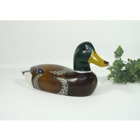 Hübsche Ente, Holz Ente - Bemalt Tierfigur, Deko, Nippes 34 cm Hübsche Ente, Holz Ente - Bemalt Tierfigur, Deko, Nippes 34 cm von VintageScheune
