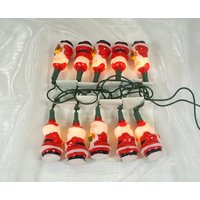 Lichterkette "Weihnachtsmänner', Beleuchtung - Weihnachten, Weihnachtsbaum 90Er Jahre von VintageScheune