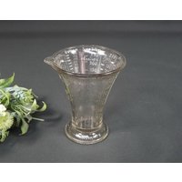 Messbecher Aus Glas, Pressglas - D.r.g.m. & Ausl. Patente Wilmking Glas Design Mit Skala- Landhaus Küche, Küchen Deko, Vintage 60Er Jahre von VintageScheune