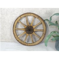 Rustikales Altes Wagenrad, Speichenrad - Holz 40Er Jahre Garten-Deko von VintageScheune