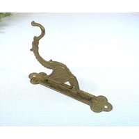 Vintage Messinghaken, Kleiderhaken, Garderobenhaken - Drache, Fabelwesen 70Er Jahre von VintageScheune
