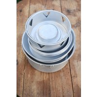 Vintage Aluminium Lebensmittelbehälter Set - 10 Stück Küchen Aufbewahrung von VintageShopEU