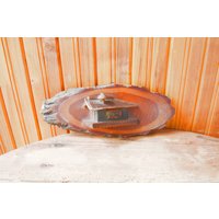 Vintage Wandplatte Aus Holz, Handgefertigt, Den 60Er Jahren von VintageShopEU