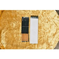 Vintage Edelstahl Gabeln Mit Holzgriffen - Set 6 Stück von VintageShopEU