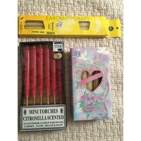 Kerzen Verschiedene Spezialkerzen Mini Citronella Duftfackeln Ohromatherapie Bienenwachs & Rauchfreie Tropfenlose Kegelkerzen von VintageShopandNew