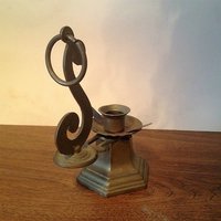 Massiver Messing Kerzenhalter Made in Italien von VintageShopandNew