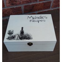 Personalisiertes Rezept Holzkiste Vintage Küchenandenken Personalisiertes Rezept Holzkiste Vintage Küchenandenken von VintageSignBoutique