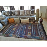 Berber-Kelim-Teppich in Sabra - Überragende Qualität Handgefertigt von VintageSoukCreations