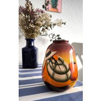 Unikatowy, Recyceln Sie Malowany Wazon Peruwiańskiego Artysty Morita Z Lat 60. Xx Wieku, Rechne Wykonany Mit Ameryce Poludniowej von VintageStarsHall