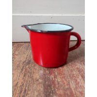 Emaille Kanne Rot von VintageStorebySteph