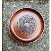 Schöner Großer Holzteller Cepeila Kupfer Schöner Großer Holzteller Cepeila Kupfer von VintageStorebySteph