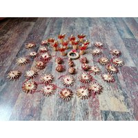 Set 24 Teilig Strohdeko Vintage Rot von VintageStorebySteph
