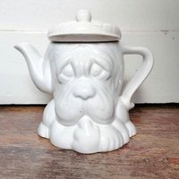 Süsse Teekanne Hundporzellan Kaffeekanne Seltene Vintage Kanne von VintageStorebySteph