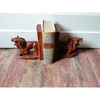 Wunderschöne Vintage Buchstützen Löwe von VintageStorebySteph
