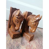 Wunderschöne Vintage Buchstützen Pferde von VintageStorebySteph