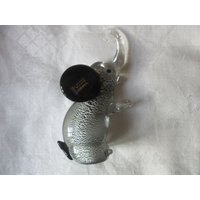 Murano Vetreria Artistica Oball Kunst Glas Elefant Figur/Briefbeschwerer, Original Etikett, Selten, Sammelwürdig, Preislich Schnell Zu Verkaufen von VintageStuffisGreat