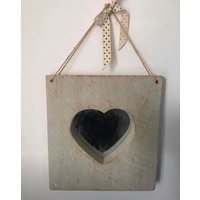 Schöne Schäbige Schicke Handgemachte Dekorative Holz Spiegel von VintageStyleBySkye