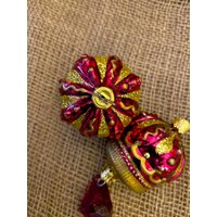 Vintage Christmas Glass Ornaments - Set Of 2 West Germany No.14 Vintage Christmas Glass Ornaments - Set Of 2 West Germany No.14 von VintageStyleShopDE