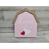 Valentinstag Dekor/Holz Haus Ausschnitte Tier Tablett Home von VintageTennHouse