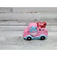 Valentinstag Wichtel Truck/Tier Tablett Dekor Beleuchtete Lastwagen von VintageTennHouse