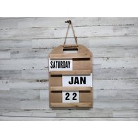 Wandkalender Aus Holz/Lernen Bauernhaus von VintageTennHouse