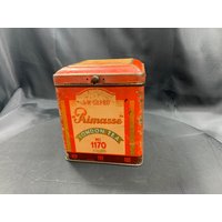 Vintage Teedose Aus Metall - Primasse London Tea Aufbewahrungsdose Blechdose Mit Scharnier von VintageToysDollsShop