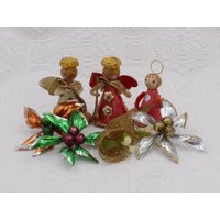 Vintage Mid-Century Weihnachtsschmuck Deko Lot von VintageJoyForAll