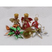 Vintage Mid-Century Weihnachtsschmuck Dekoration Lot von VintageJoyForAll