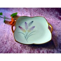 Kleine Servierplatte Eden Von Alka Kunst Aus Den 1960Er Jahren, Griffteller, Gebäck Platte, Obst Teller, Weihnachtsteller - Vintage Kleine Servierplatte Eden Von Alka Kunst Aus Den 1960Er Jahren, Griffteller, Gebäck Platte, Obst Teller, Weihnachtsteller - Vintage von VintageTroedlerei