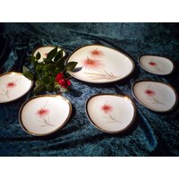 Sieben Kleine Servierteller Aus Den 1950Er Jahren, Ideal Für Petit Fours, Tapas, Sushi, Etc; Johann Seltmann Vohenstrauß - Vintage Sieben Kleine Servierteller Aus Den 1950Er Jahren, Ideal Für Petit Fours, Tapas, Sushi, Etc; Johann Seltmann Vohenstrauß - Vintage von VintageTroedlerei