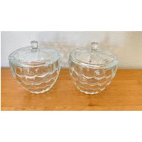 Zwei Vintage Deckelgläser Bonbonieren Mit Deckel von VintageVonPetra