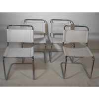 Einer Von Zwei S33 Lederstühlen Mart Stam 1970Er Jahre Einer Von Zwei S33 Lederstühlen Mart Stam 1970Er Jahre von VintageVukDE