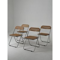 Giencarlo Piretti Klappstuhl Plia 4Er Set Für Castelli 1967 Giencarlo Piretti Klappstuhl Plia 4Er Set Für Castelli 1967 von VintageVukDE