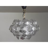 Vintage Kinkeldey Glas Kronleuchter 1960Er Jahre von VintageVukDE