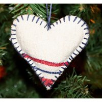 stoffherz Vintage Leinen Handgemacht von VintageWorkingBasket