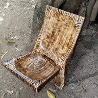 Live Edge Verstellbarer Hocker Stuhl Kenia Afrika Kunst Original Schlafzimmer Außen Innen Kinder Büro Studio Kompakt Traditionelle Handgeschnitzte von VintageafricancraArt