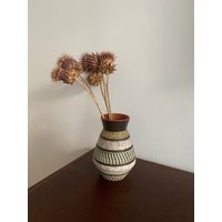 Akru Klinker Scraffito Vase Aus Den 60Ern von VintageandDesignbyNB