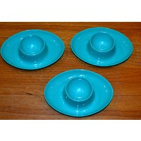 5 Vintage Eierbecher 70Er Jahre Egg Cups Kunststoff Grün Retro Mid Century Shabby Chic Landhausstil Fifties von VintageandGlory