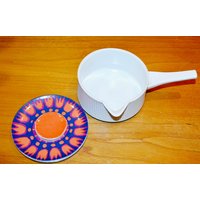 Schöne 70Er Jahre Thomas Germany Flammfest Deckelkasserolle Latham Blumen Dekor Mit Henkel. Retro Mid Century Shabby Chic Landhausstil von VintageandGlory