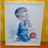 Schönes Vintage Bild 70Er Jahre Wandbild Wall Prints Big Eye Art Seventies Retro Mid Century Shabby Chic Landhausstil Schönes Vintage Bild 70Er Jahre Wandbild Wall Prints Big Eye Art Seventies Retro Mid Century Shabby Chic Landhausstil von VintageandGlory